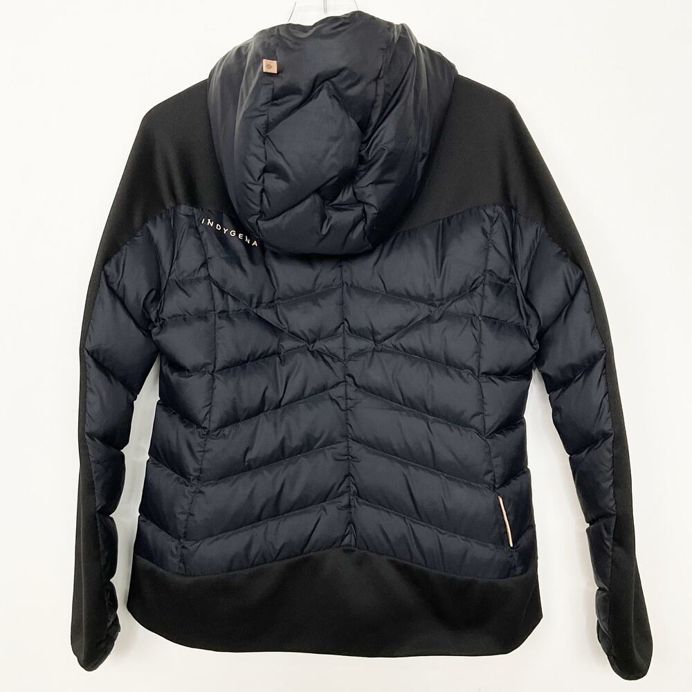 Indygena Women's Lampo Hooded Black Jacket L - Picture 2 of 4
